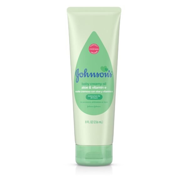 Johnson's Creamy Oil Moisturizing Baby Body Lotion, 8 fl. oz